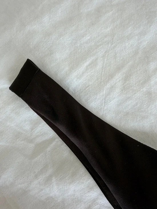 Reformation Sapphira Satin Brown Dress - Picture 8 of 8